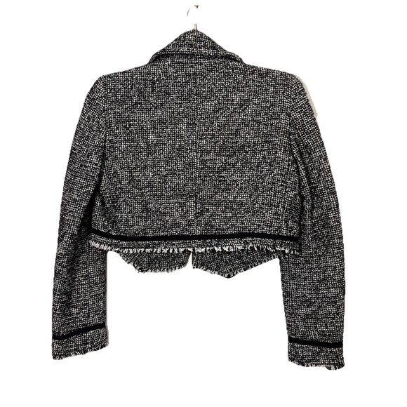 Philosophy Di Lorenzo Serafini Tweed Jacket Womens 8 Cropped Classy Old Money - Picture 2 of 7